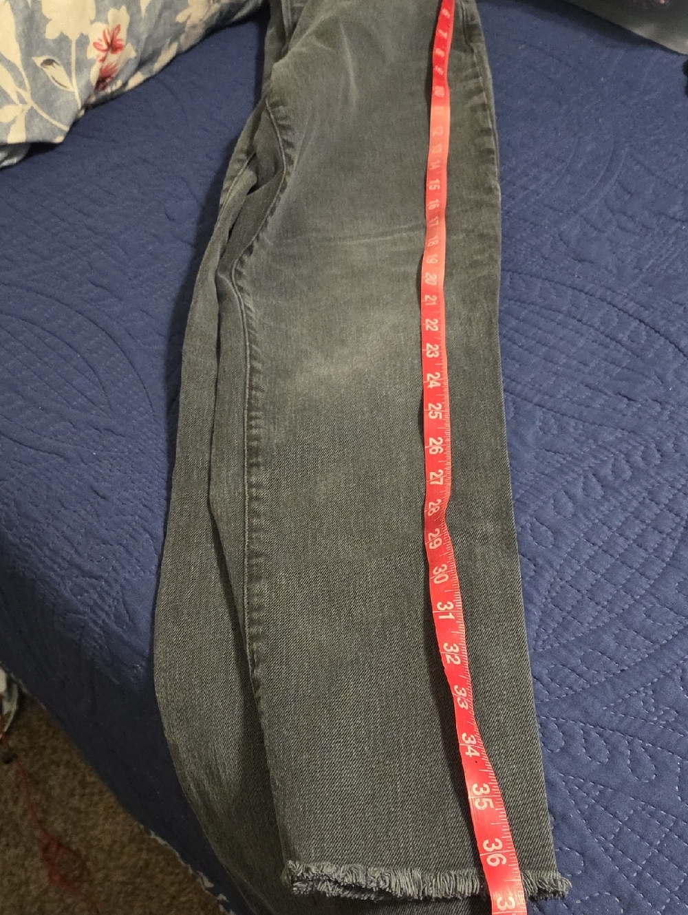 Frank & Eileen Womens Slim Straight Jeans in Charcoal Gray - Picture 8 of 8